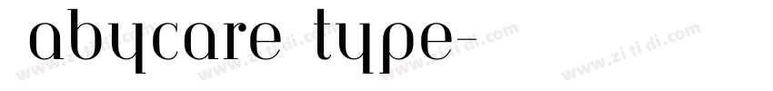 Babycare type字体转换